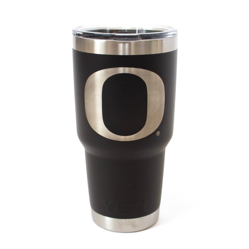 Classic Oregon O, YETI, Black, Tumblers, Home & Auto, Rambler, 30 ounce, Pop top, Slide spout, 1009066